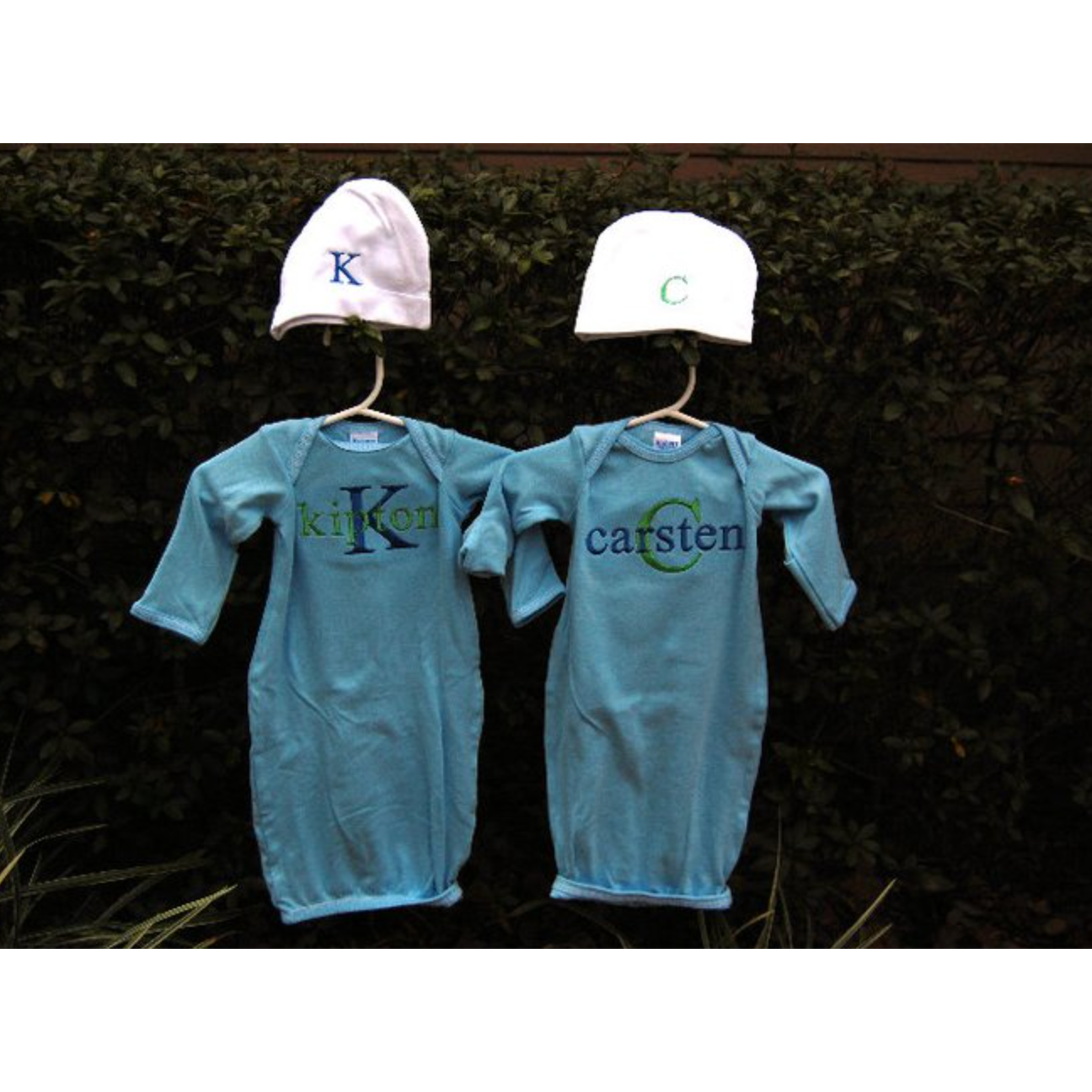 Monogrammed Baby Gown