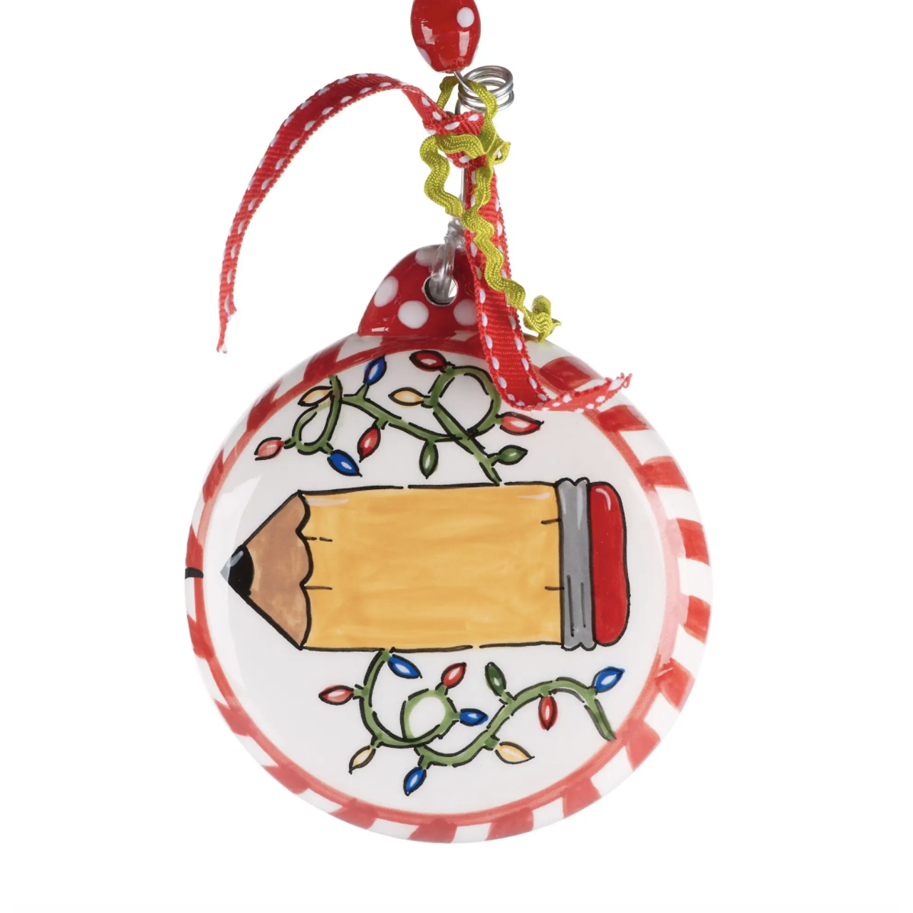 Teacher Pencil Puff Ornmanet