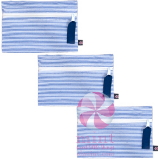 Seersucker Cosmetic Bag