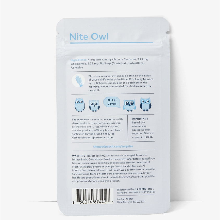 The Good Patch - Nite Owl for Kids