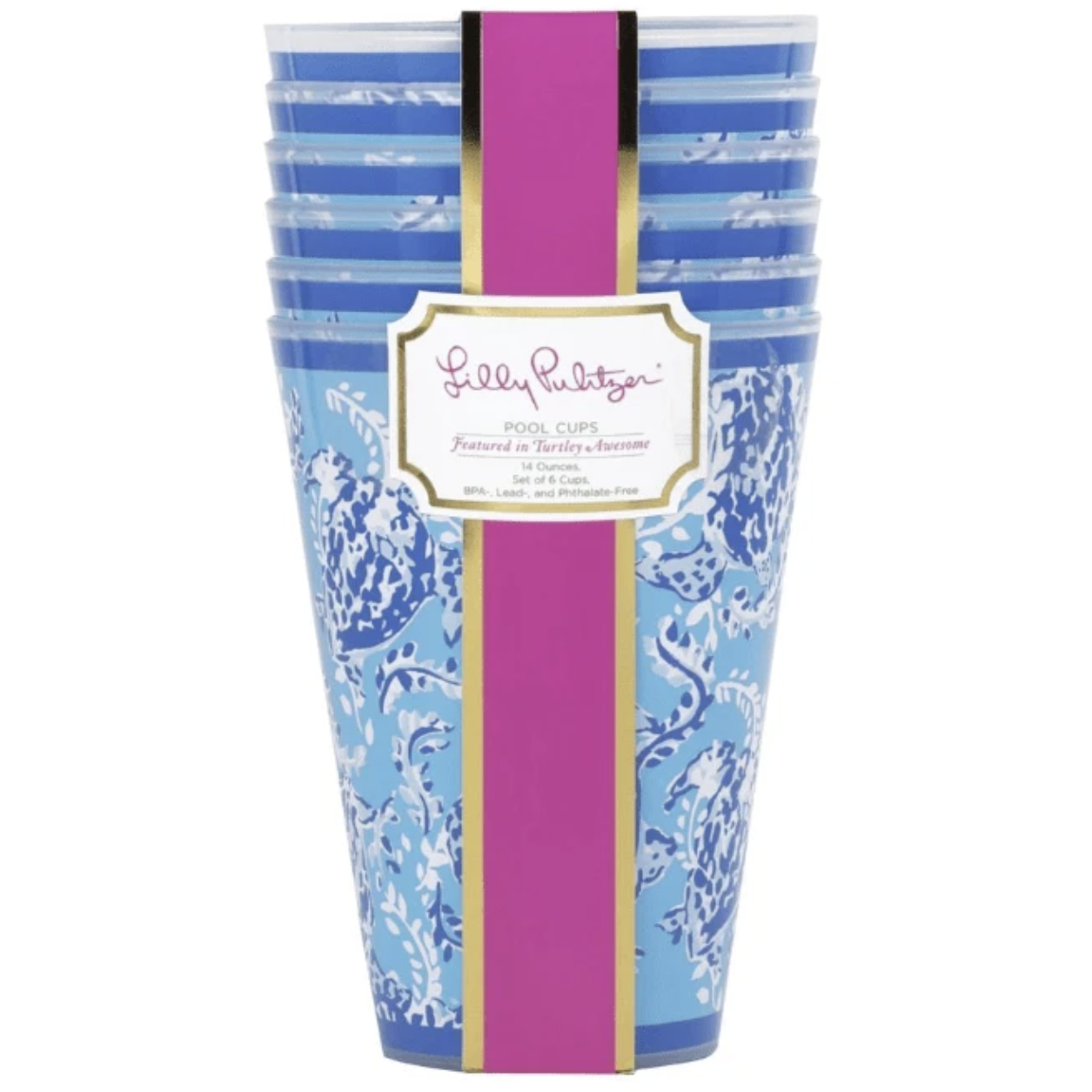 Lilly Pulitzer Pool Cups