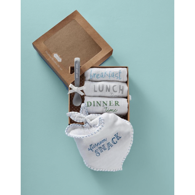 Mealtime Bandana Bib Set