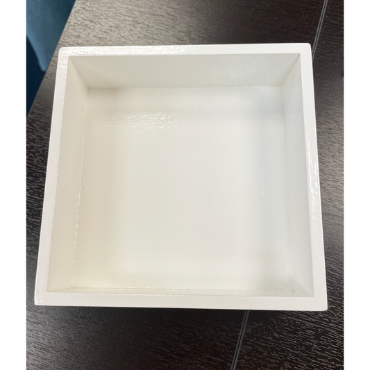 White Square Napkin Tray