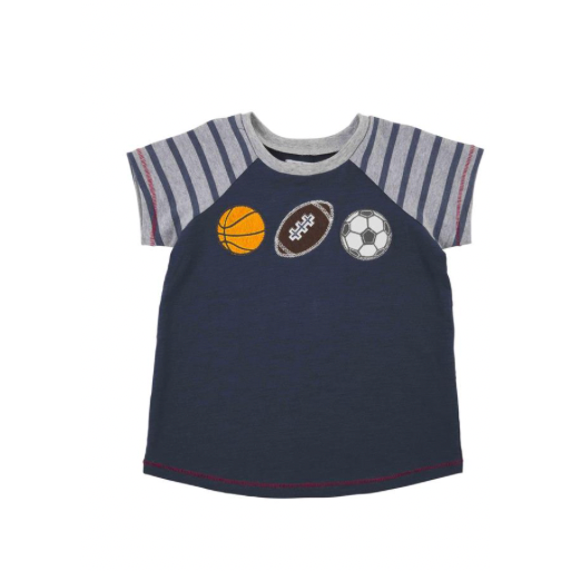 Sports Appliqué Tee by Mudpie