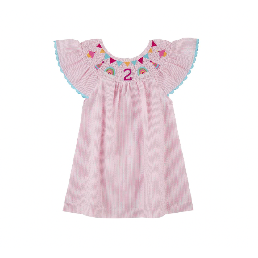 Smocked Birthday Dress - 2