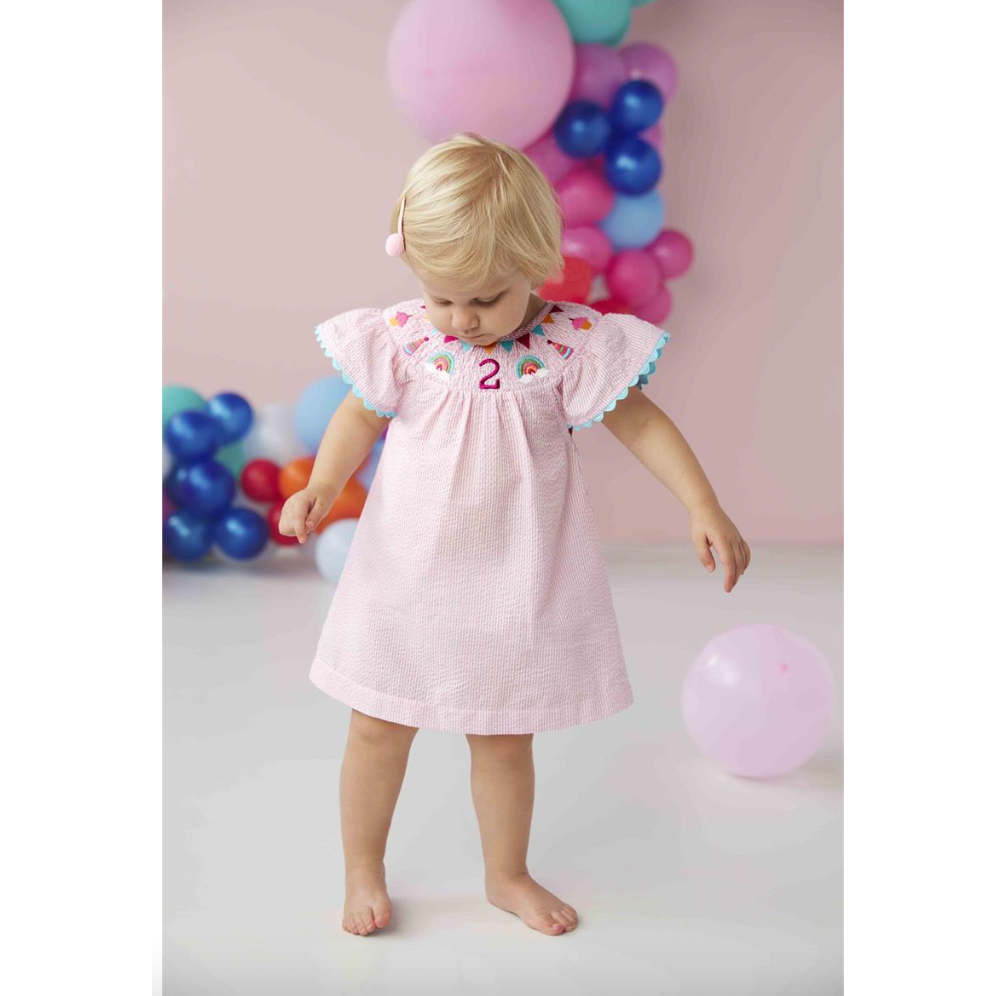 Smocked Birthday Dress - 2