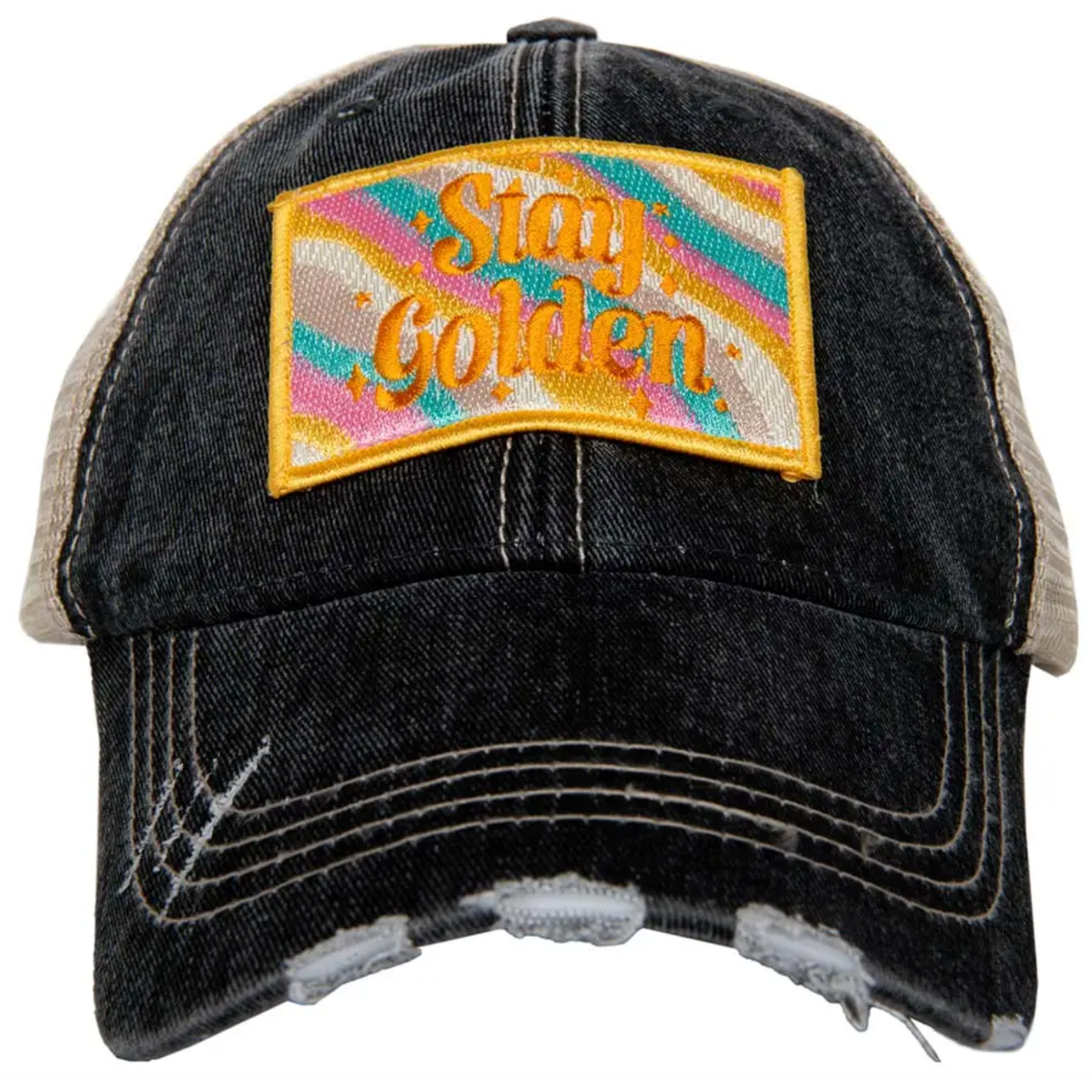 Stay Golden Trucker Hat by Katydid