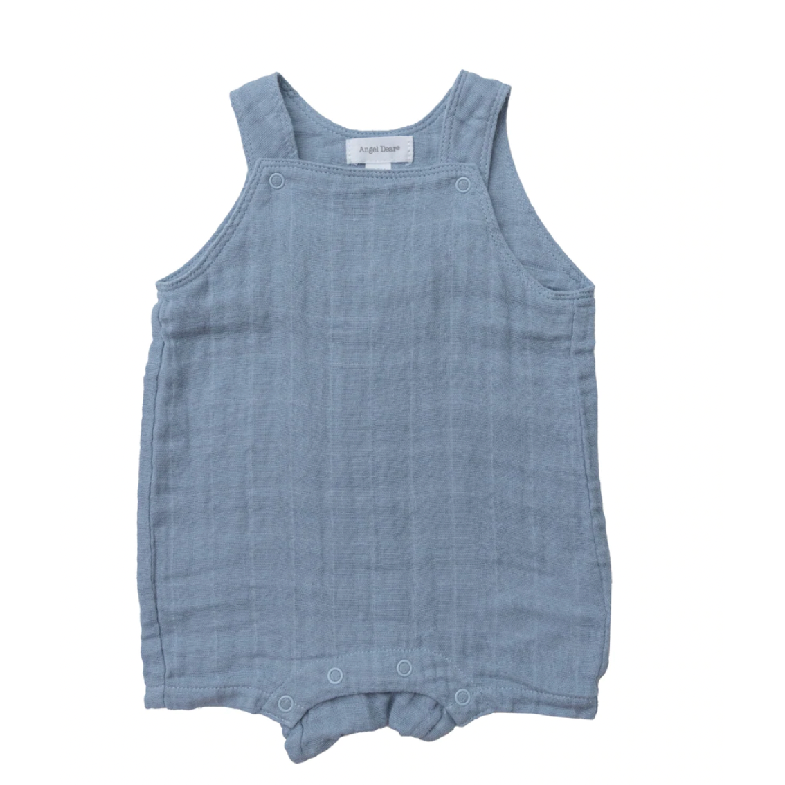 Solid Muslin Overall Shortie with Personalization by Angel Dear