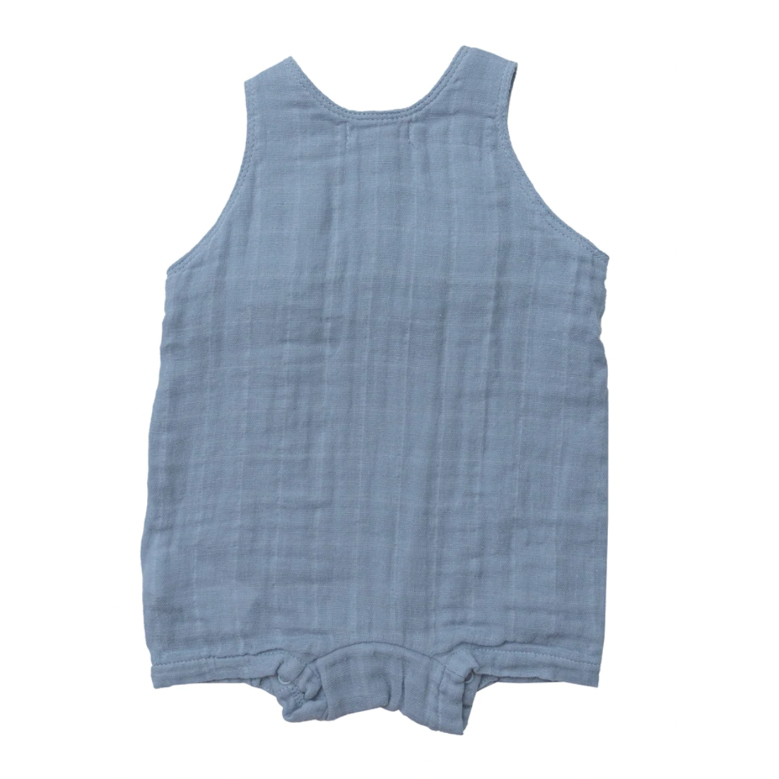 Solid Muslin Overall Shortie with Personalization by Angel Dear