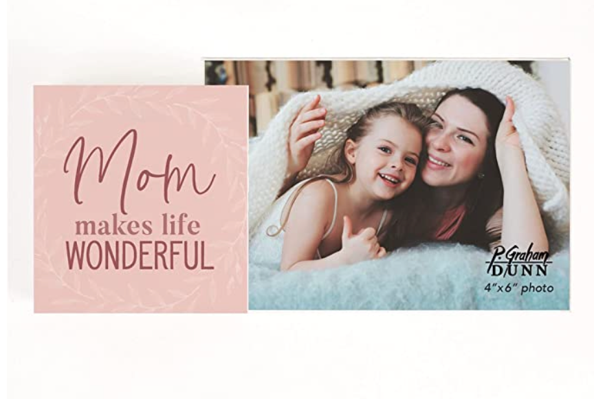 Mom Makes Life Wonderful Shape Frame