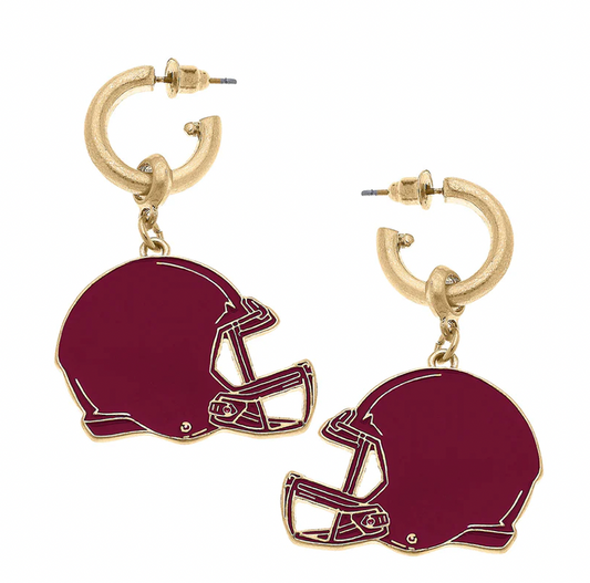Game Day Helmet Earrings