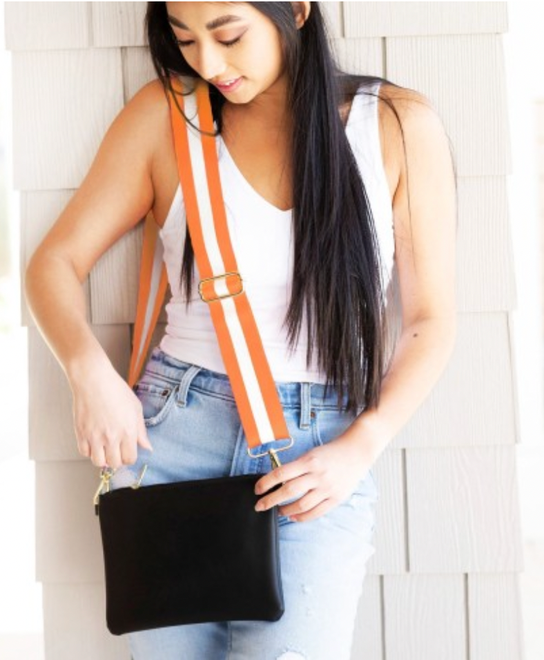 Gameday Striped Crossbody Straps