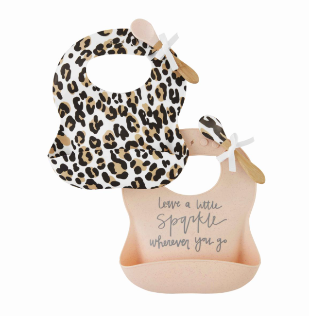 Silicone Bib & Spoon Set by Mudpie