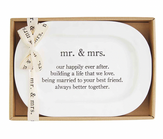 Mr. & Mrs. Sentiment Plate