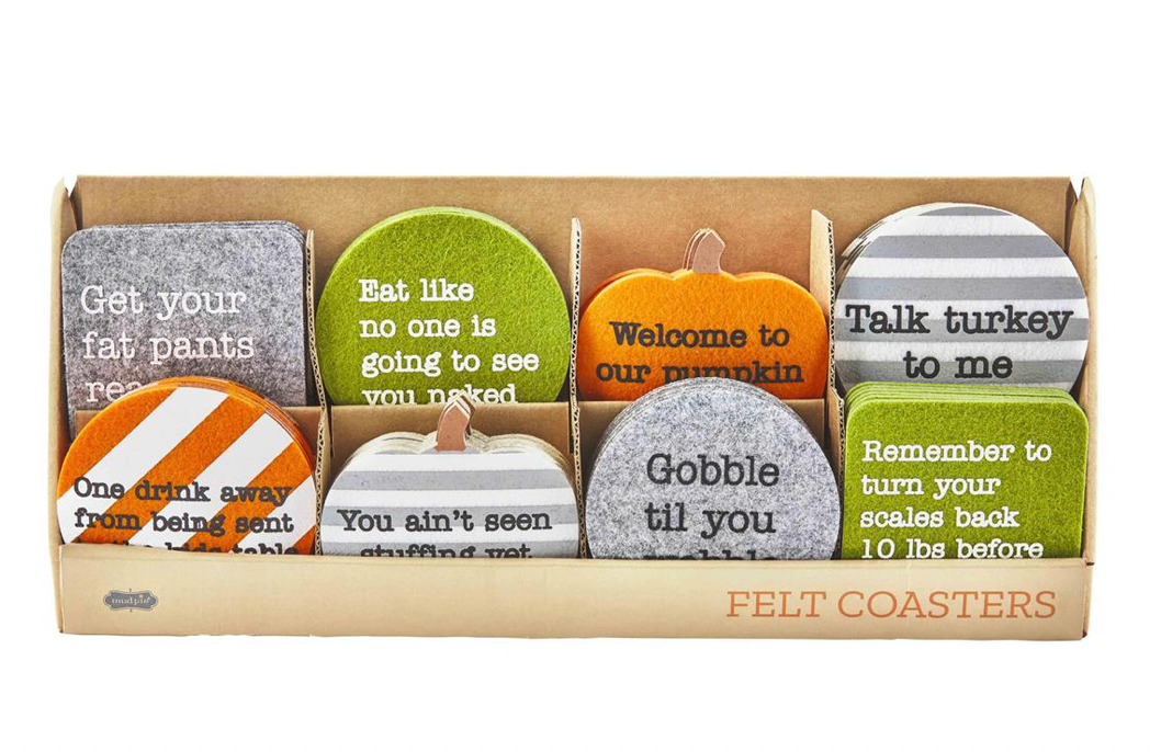 Thanksgiving Felt Coasters