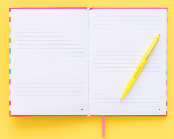 Rainbow Stripe Teacher Notebook