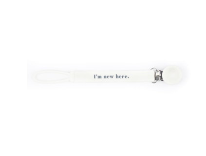 New Here Silicone Pacifier Clip