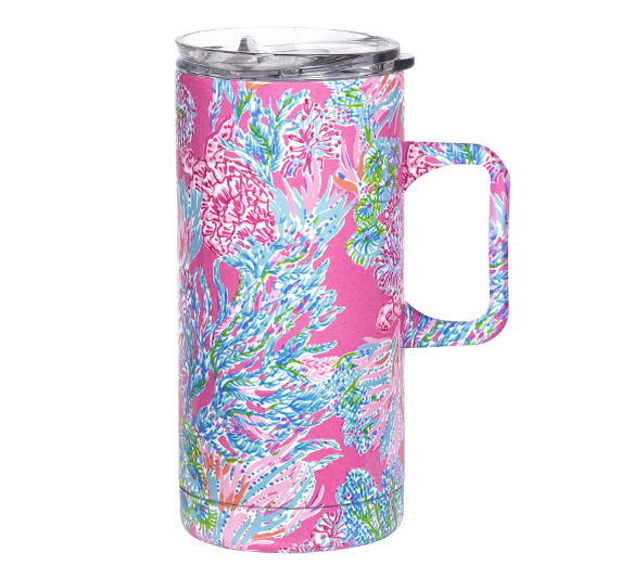 Lilly Pulitzer Travel Mug with Handle