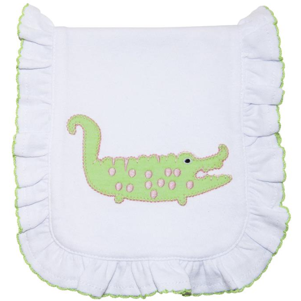 Applique Ruffle Burp Cloths