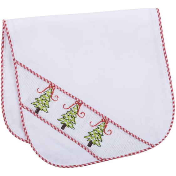 Holiday Smocked Burp Cloth