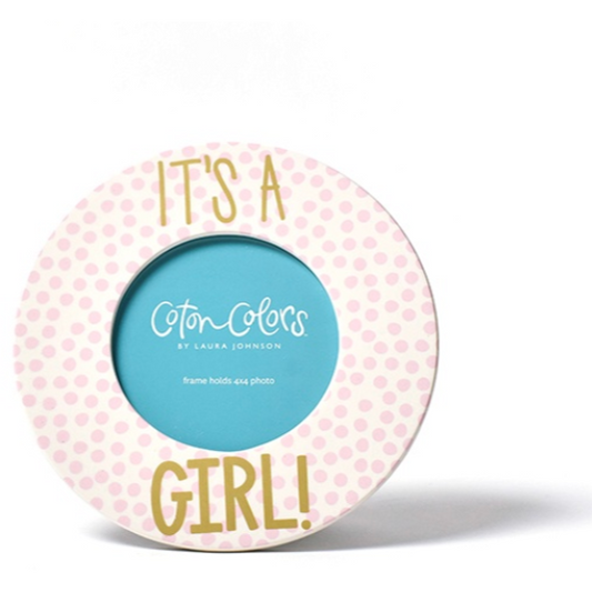 It's A.... Small Dot Round Frame by Coton Colors