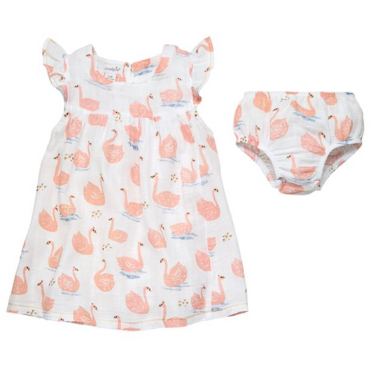 Muslin Swan Dress