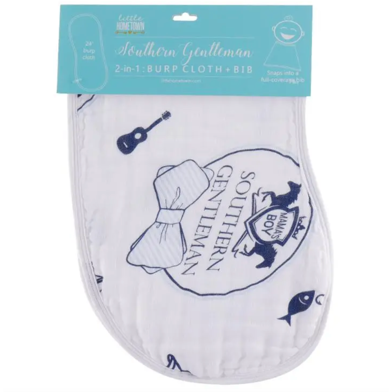 Little Hometown 2-in-1 Burp Cloth & Bib