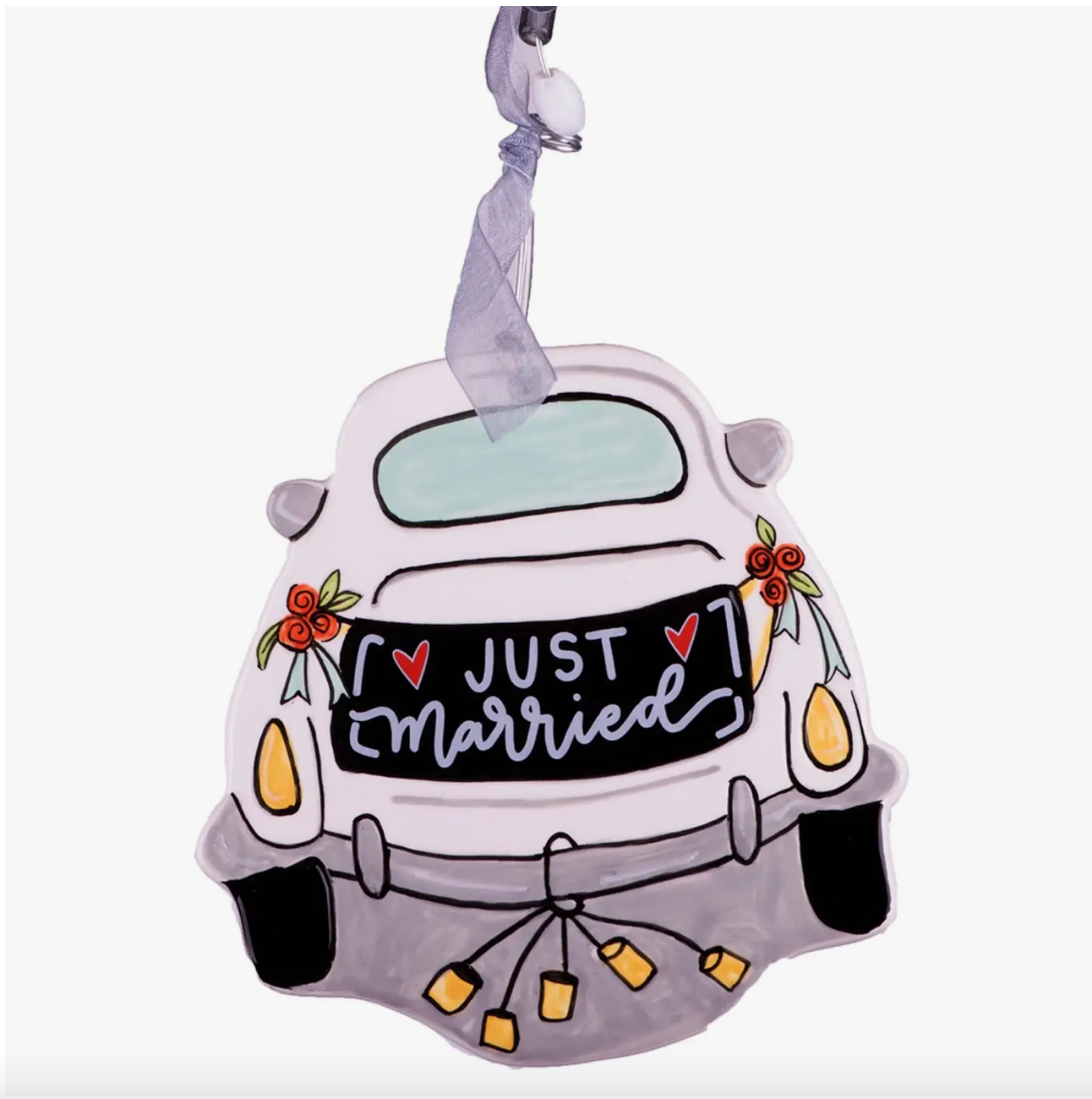 Wedding Car Flat Ornament