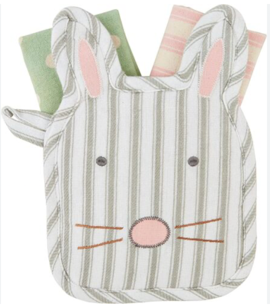 Bunny Pot Holder and Towel Set