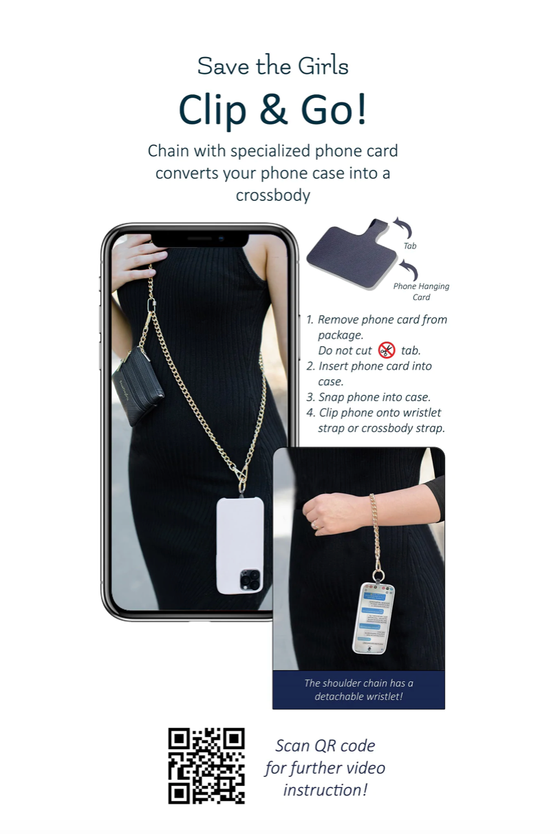 Save the Girls Clip & Go Pouch Crossbody