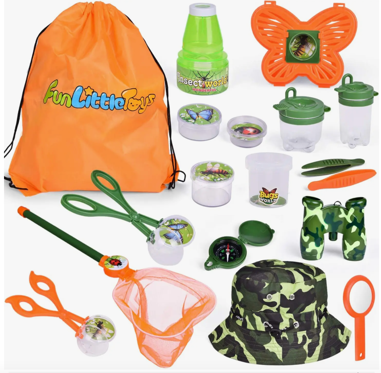 Outdoor Explorer Set Bug Catcher Kit For Kids Nature Exploration Kits With  Binoculars, Magnifying Glass, Compass