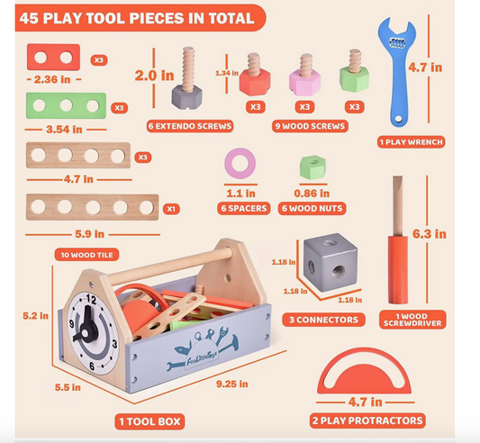 Wooden Tool Set