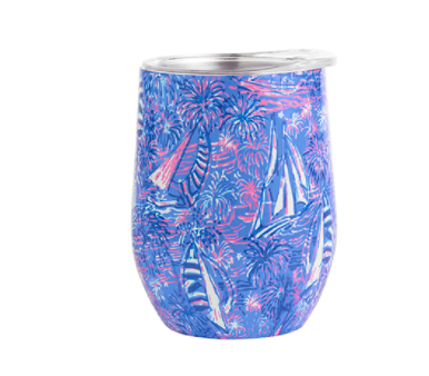 Lilly Pulitzer Stemless Wine Glass
