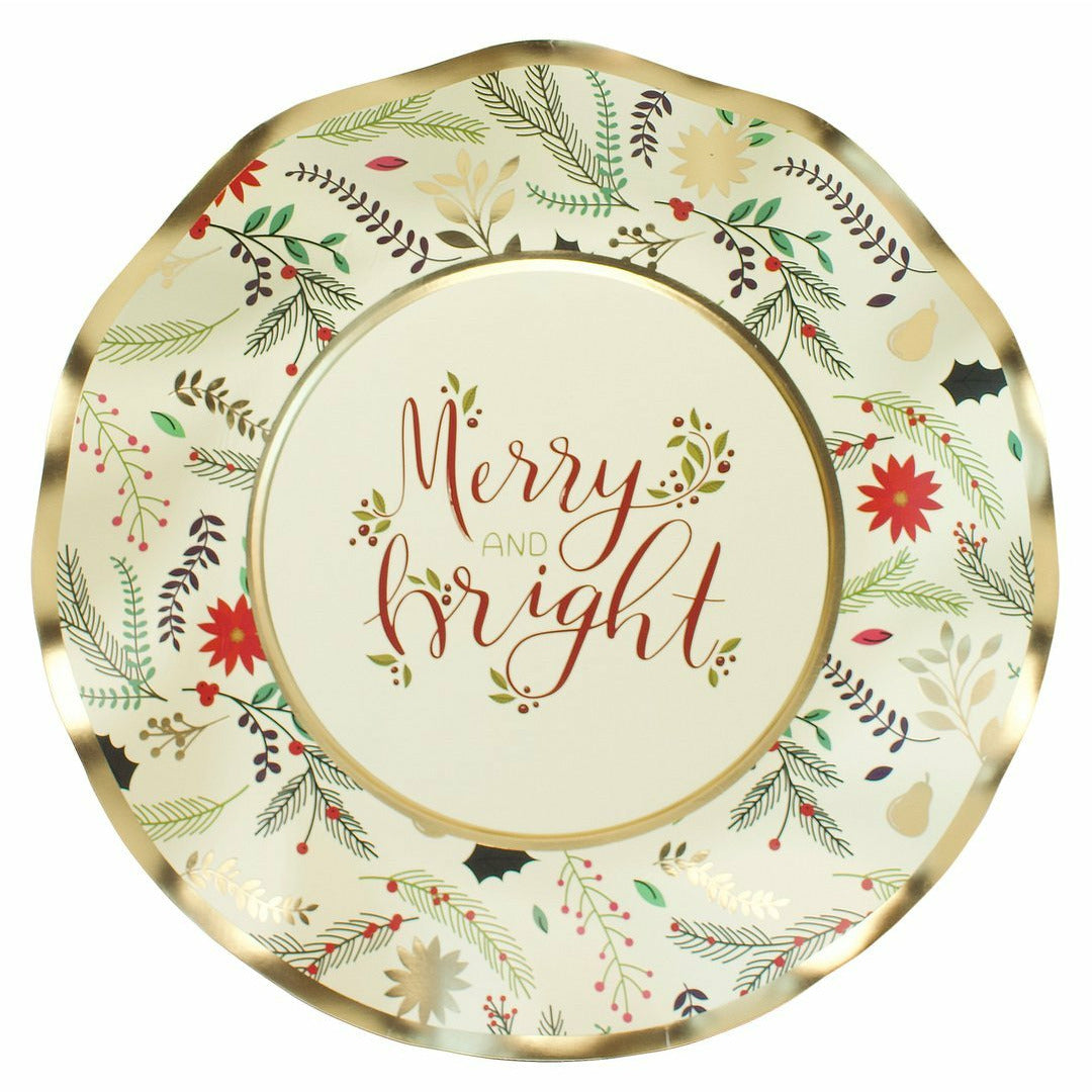Wavy Salad Plate - Holiday Elegance