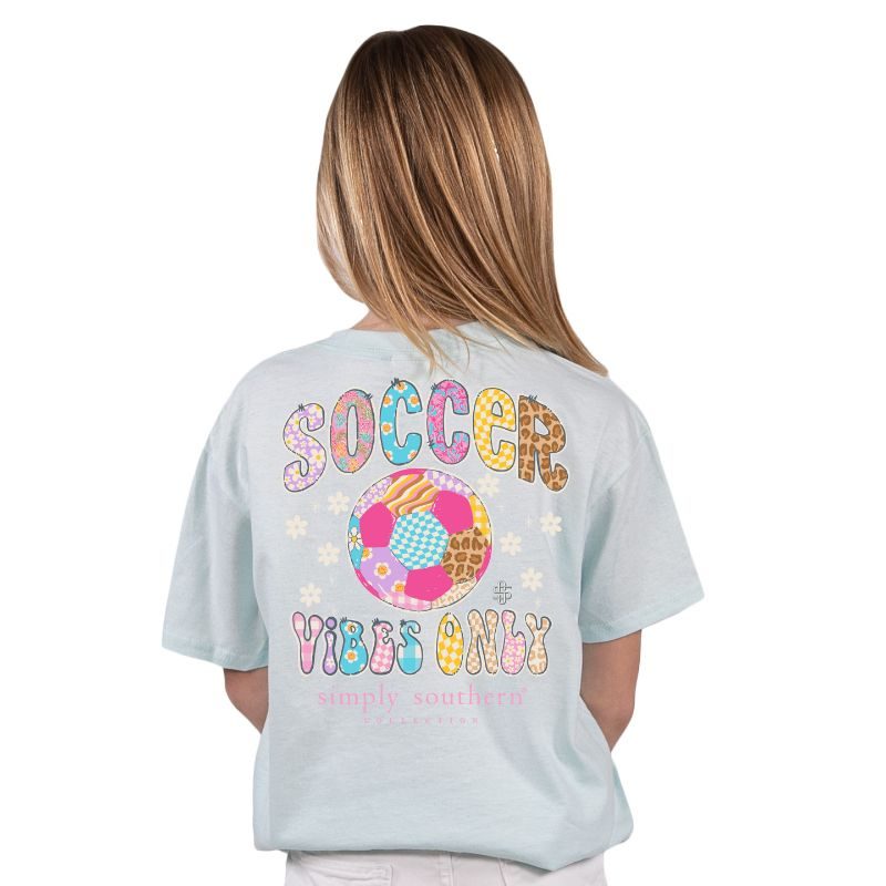 Soccer Vibes T-Shirt By Simply Southern -Breeze