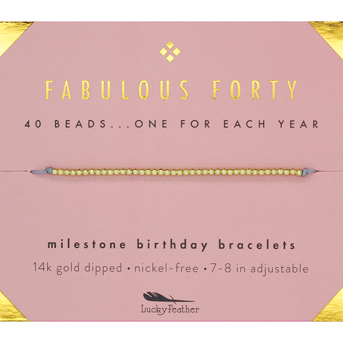 Milestone Birthday Bracelet