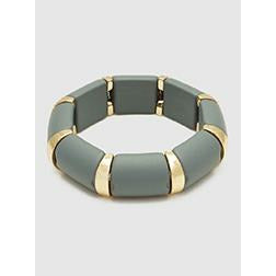 Wood & Gold Link Chunky Bracelet
