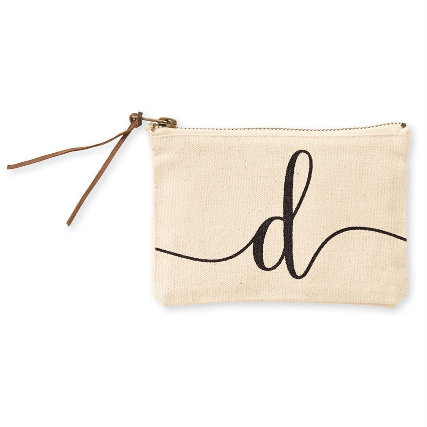 Initial Canvas Pouch