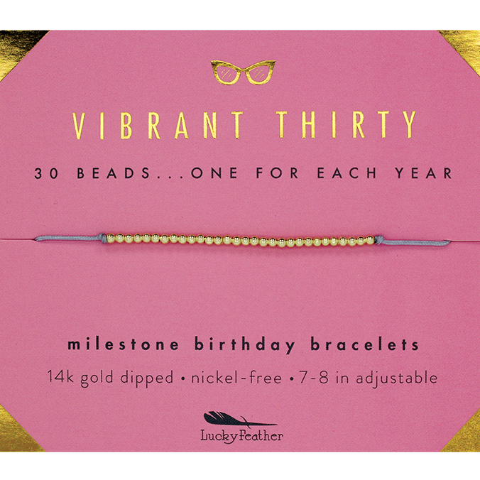 Milestone Birthday Bracelet