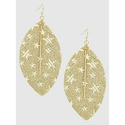 Glitter Celestial Star Metal Bar Earring