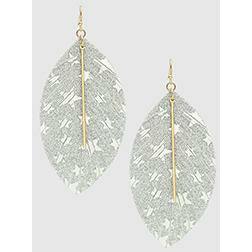 Glitter Celestial Star Metal Bar Earring