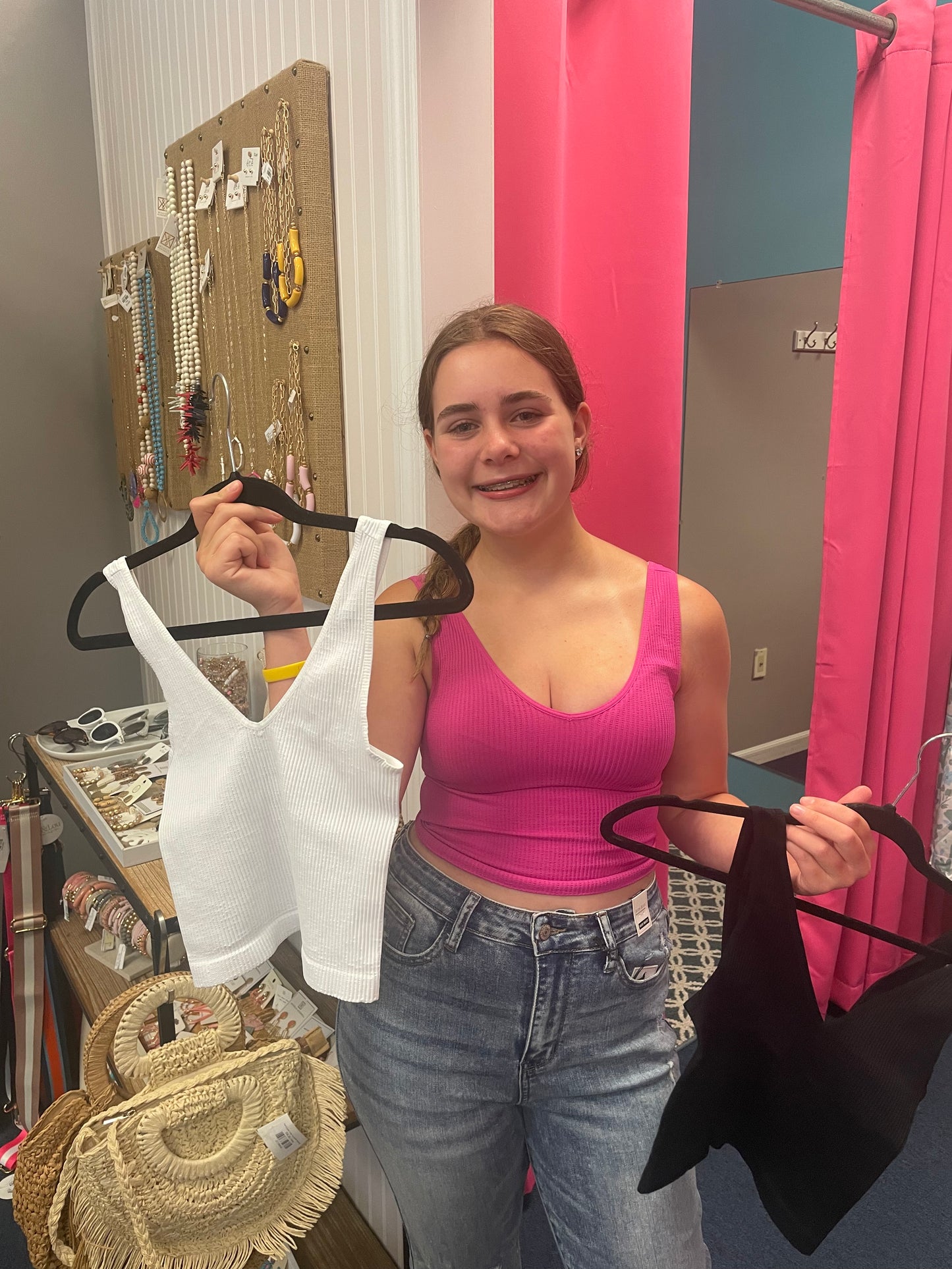 Nikibiki V-Neck Ribbed Crop Top