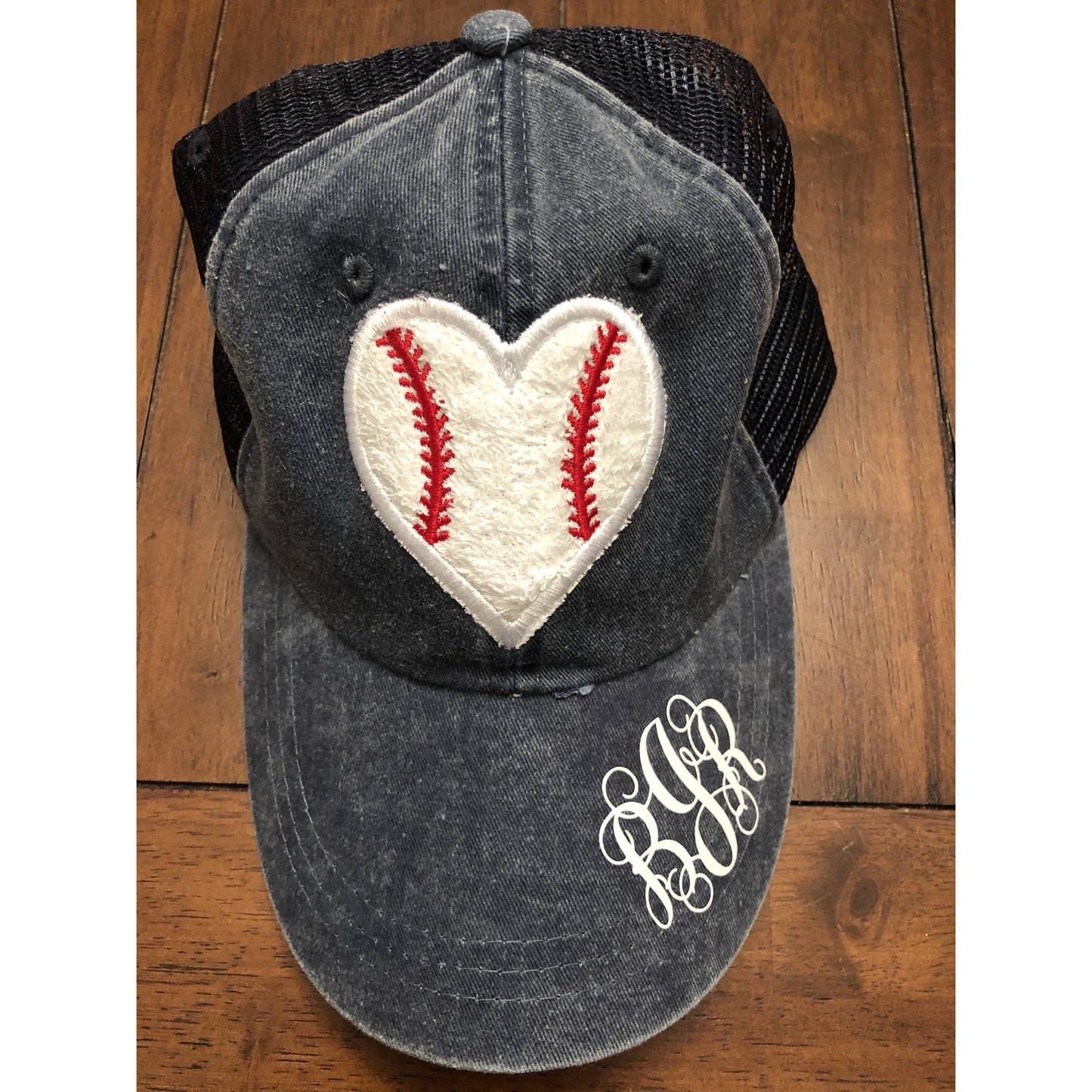 Monogrammed Sport Heart Hat