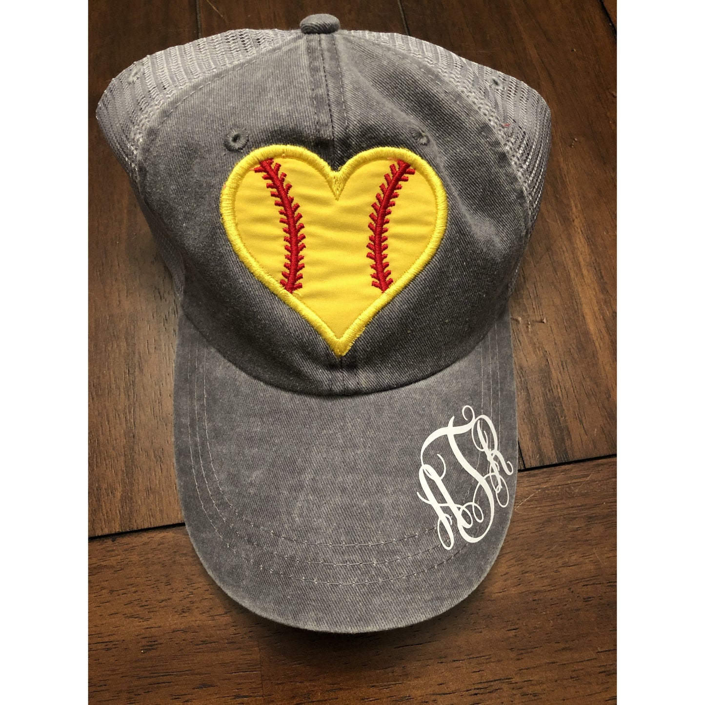 Monogrammed Sport Heart Hat