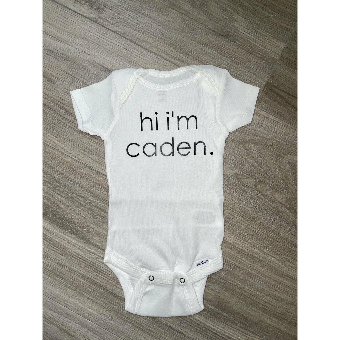 HI I'm New Baby Onesie