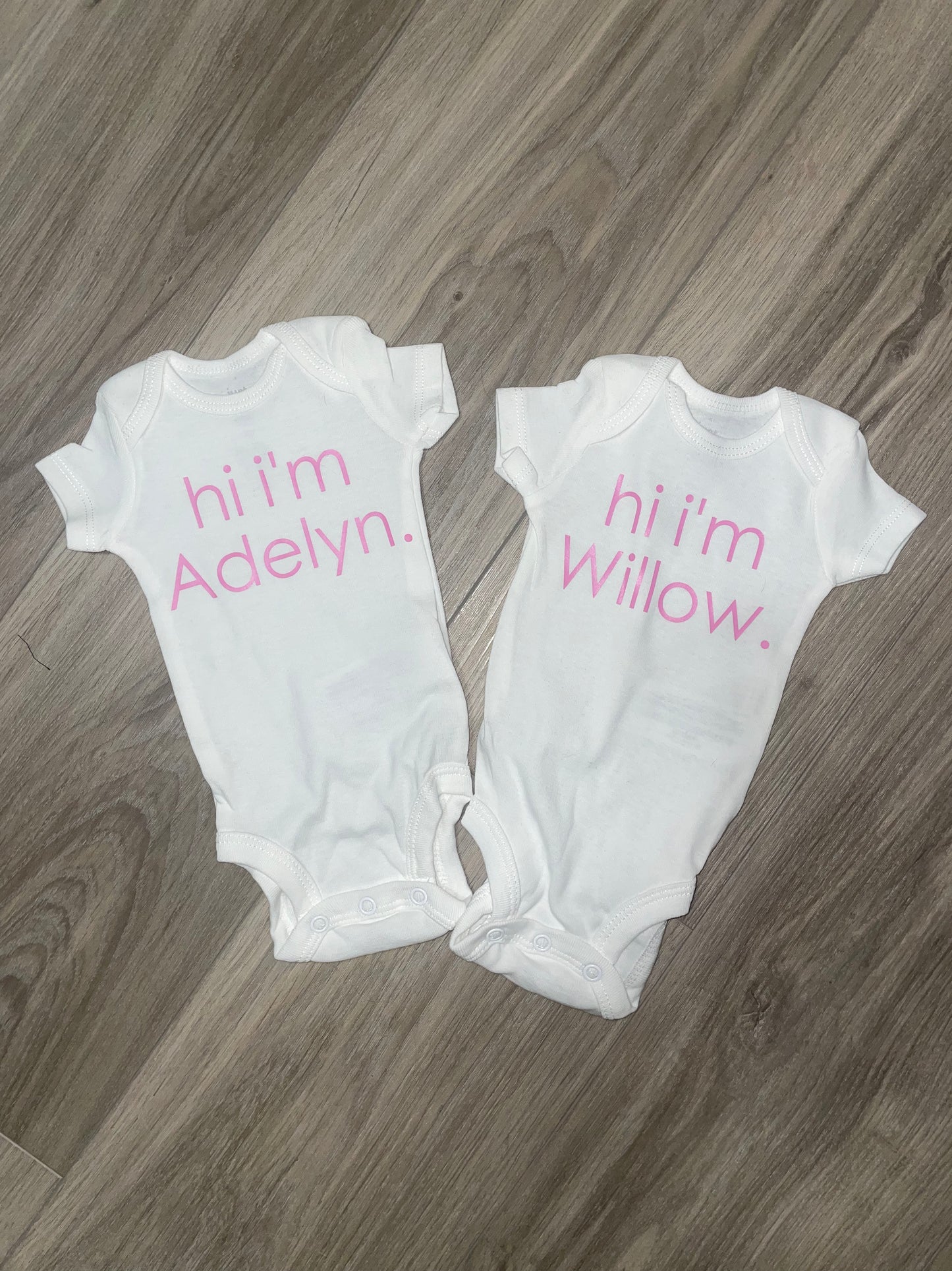 HI I'm New Baby Onesie