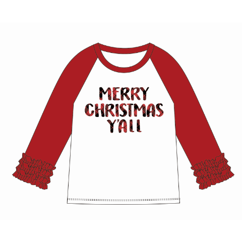 Girls Merry Christmas Y'all
