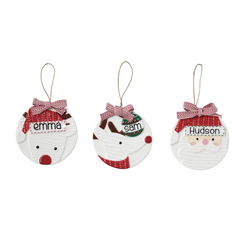 Personalized Character Ornaments