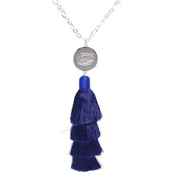 Tara Tassel Game Day Logo Necklace