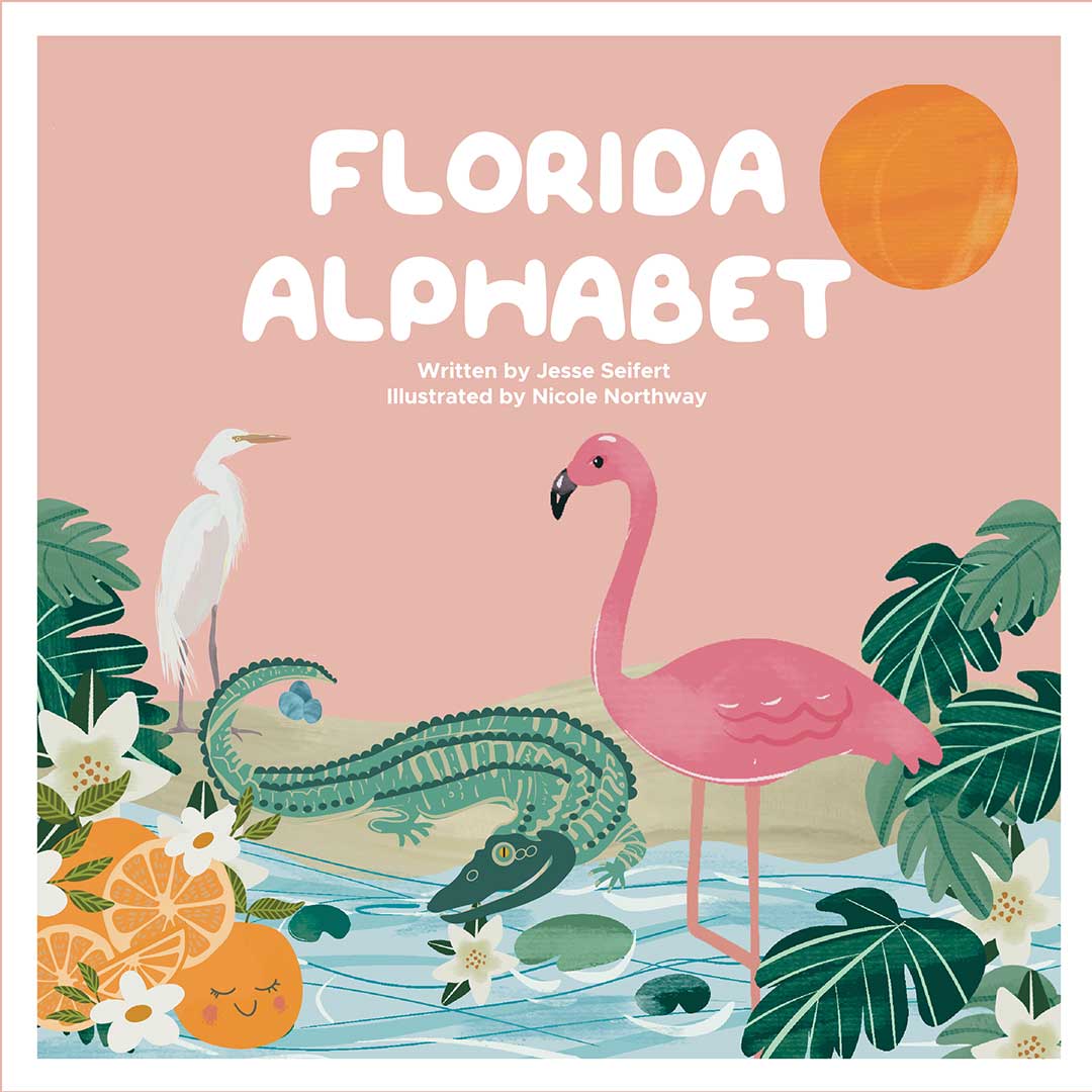 Florida Alphabet ABC Baby Book Coastal Gift